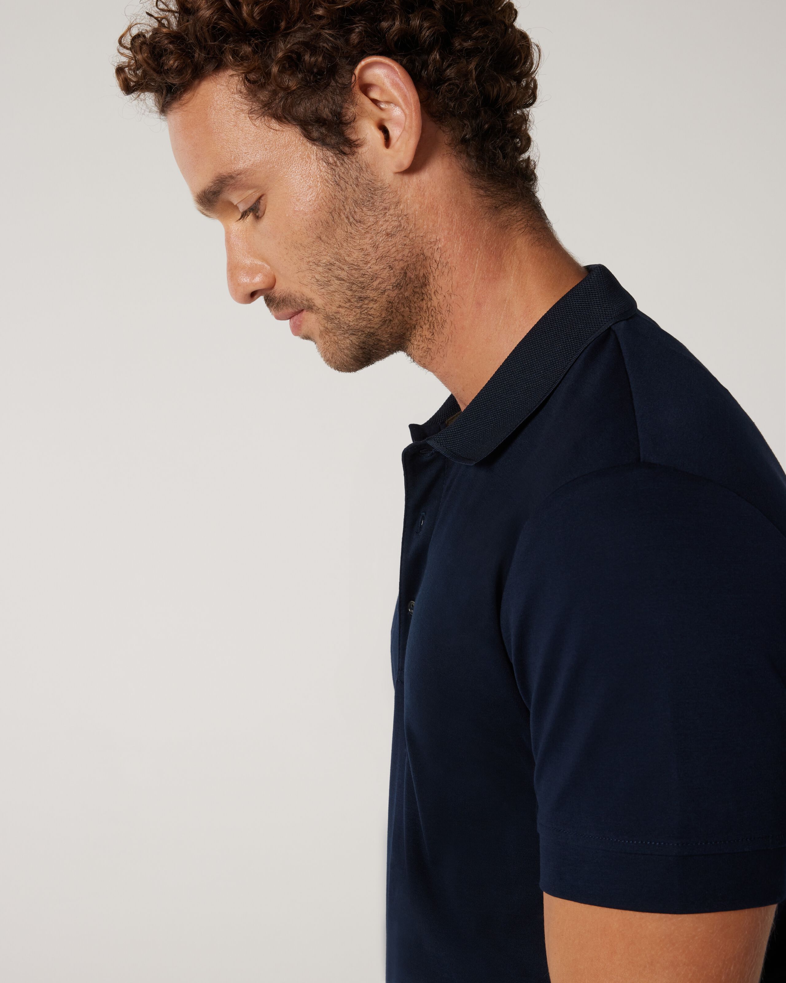 Men's mercerized sale cotton polo shirts